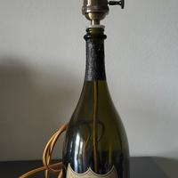 Bottiglia Dom Perignon porta lampada con lampadina