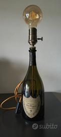 Bottiglia Dom Perignon porta lampada con lampadina