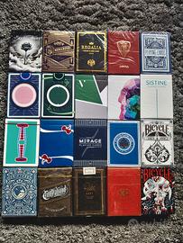 Mazzi carte magia e cardistry - Lotto 20 mazzi