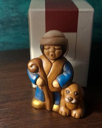 Presepe classico Thun Pastore con cane