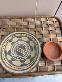 Set ceramica/terracotta artigianale vintage