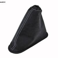 Cuffia freno mano 595 Abarth alcantara filo silver