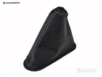 Cuffia freno mano 595 Abarth alcantara filo silver