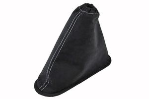 Cuffia freno mano 595 Abarth alcantara filo silver