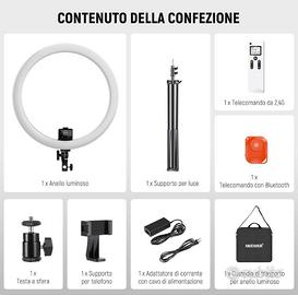 NEEWER Luce Anulare Ring Light 42W 3200-5600K