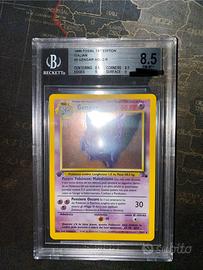 Pokemon gengar fossil 1 ed bgs8,5