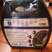 catene da neve 9 mm nuove, ancora sigillate 