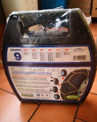 catene da neve 9 mm nuove, ancora sigillate 