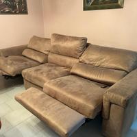 Divano poltrone sofà con 2 sedute elettriche