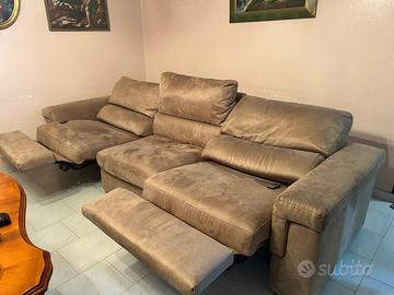 Divano poltrone sofà con 2 sedute elettriche