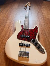 Fender jazz bass olympic white mexico assemblato