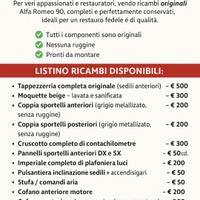 🔧 Ricambi originali Alfa Romeo 90 
