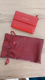 Portafoglio medio Coccinelle - Rosso in vera pelle