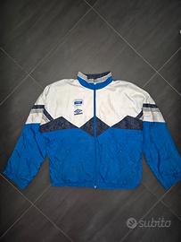 Felpa Umbro Vintage Anni 90 Blu Bianco XL rara