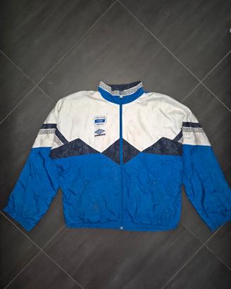 Felpa Umbro Vintage Anni 90 Blu Bianco XL rara