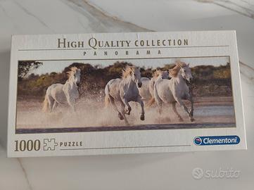 puzzle 1000 pezzi con cavalli bianchi 