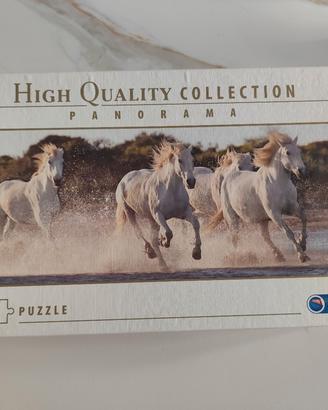 puzzle 1000 pezzi con cavalli bianchi 