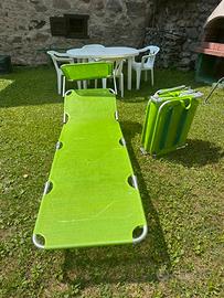 Lettini da spiaggia ripieghevoli