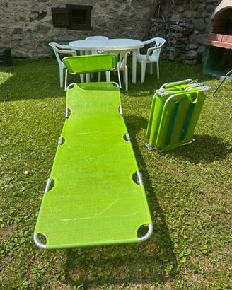 Lettini da spiaggia ripieghevoli