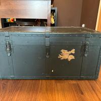 Baule vintage legno e ferro