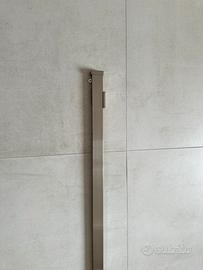 Binari tende moderni, acciaio satinato