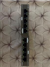 Set Switch Gigabit (Tenda PoE + D-Link Metal)