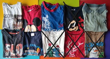 Maglie maniche lunghe bambino 7-8 anni 128 cm