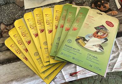 Etichette per cd/dvd