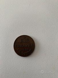 Moneta kreuzer impero austria