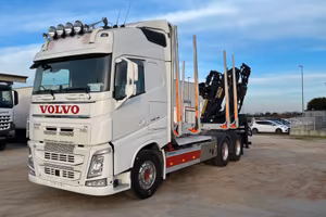 Volvo FH540 euro 6 Gru caricatore + struttura tras
