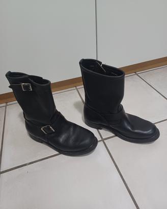 stivali biker USA walker tapper mis7 1/2 neri usat