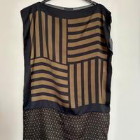 Abito verde/nero Sisley