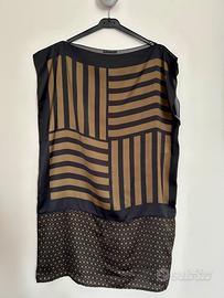 Abito verde/nero Sisley