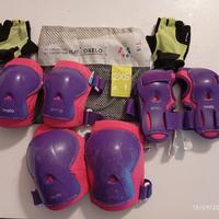 OXELO. Protezioni roller monopattino skate bambino