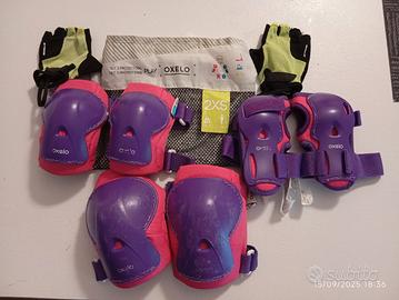 OXELO. Protezioni roller monopattino skate bambino