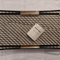 vassoio cristallo vintage anni 80