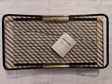 vassoio cristallo vintage anni 80