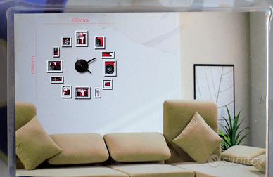 Orologio da parete lancette grandi con portafoto