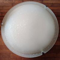 plafoniera vintage vetro satinato bianco 