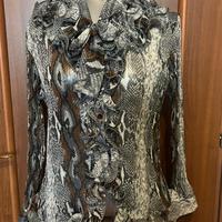 Blusa Ruffle plissetta