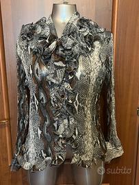 Blusa Ruffle plissetta