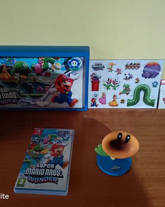 Super Mario bros Wonder pacchetto mega collector's