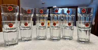 12 bicchieri Bacardi da Cocktail/ long drink.