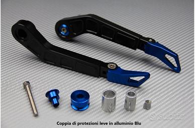 Coppia di protezioni leve in alluminio Blu