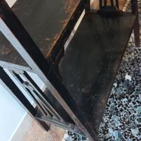 LIBRERIA/MENSOLE IN LEGNO ANTICA 80x60