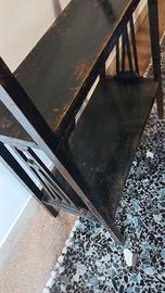 LIBRERIA/MENSOLE IN LEGNO ANTICA 80x60