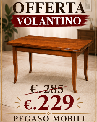 Tavolo allungabile in legno Arte Povera