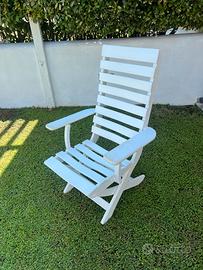 Set da 4 sedie/poltrone/sdraio Foppapedretti