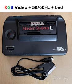Sega Master System II + RGB output + led + 50/60hz