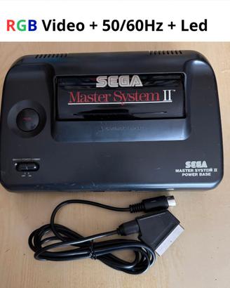 Sega Master System II + RGB output + led + 50/60hz